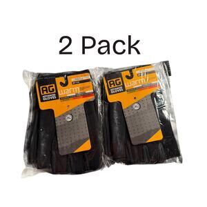 AG Advanced Gloves Warm Neoprene Half Finger Gloves XL 2 Pack Cold Weather